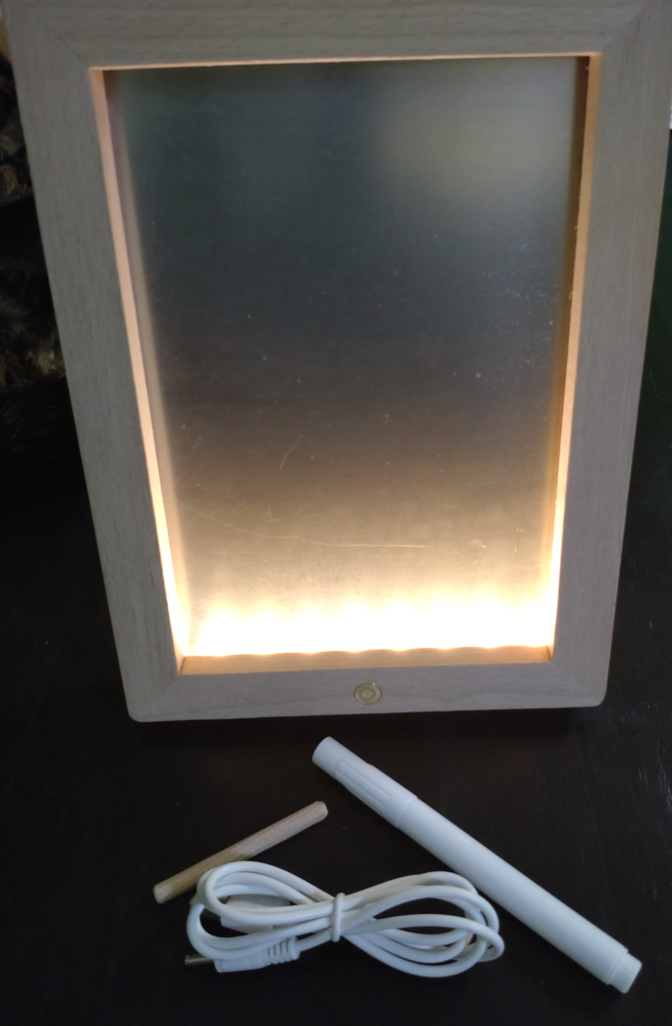 Wooden Touch Control LED Picture Frame