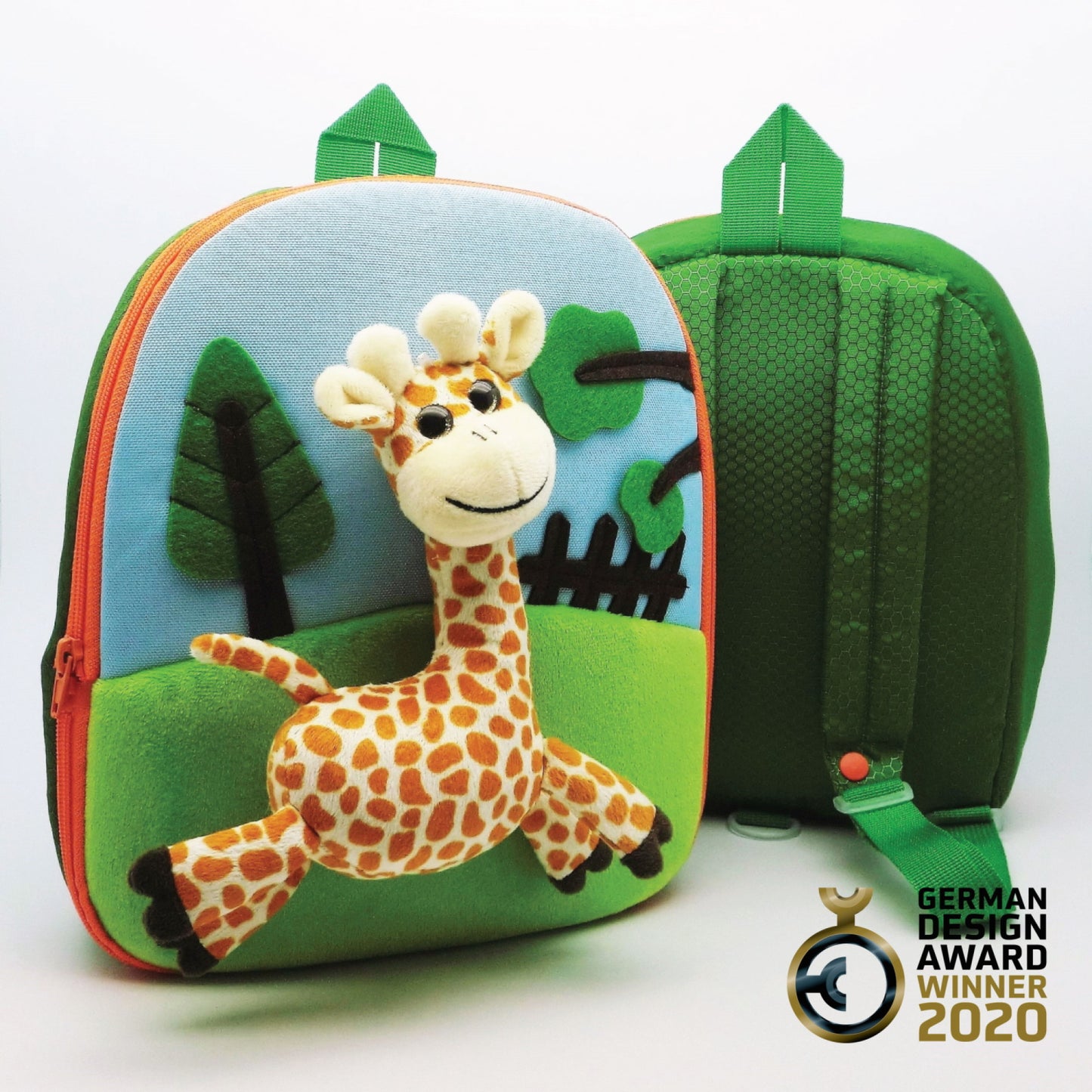 3D Giraffe in the Park Backpack 3D