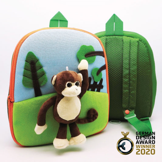 3D Monkey in the Park Backpack 3D