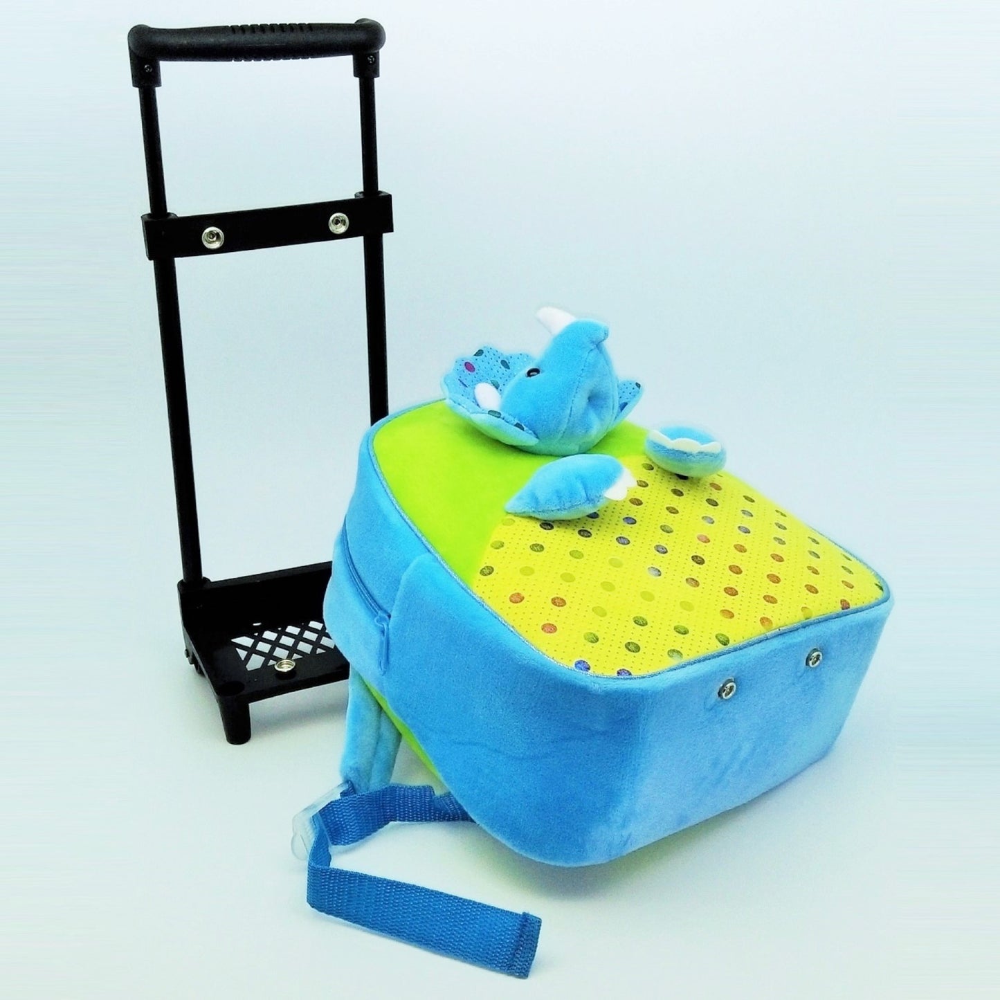 Detachable 3D Triceratops Trolley Backpack
