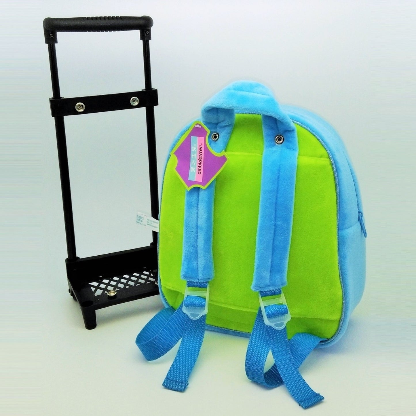 Detachable 3D Triceratops Trolley Backpack