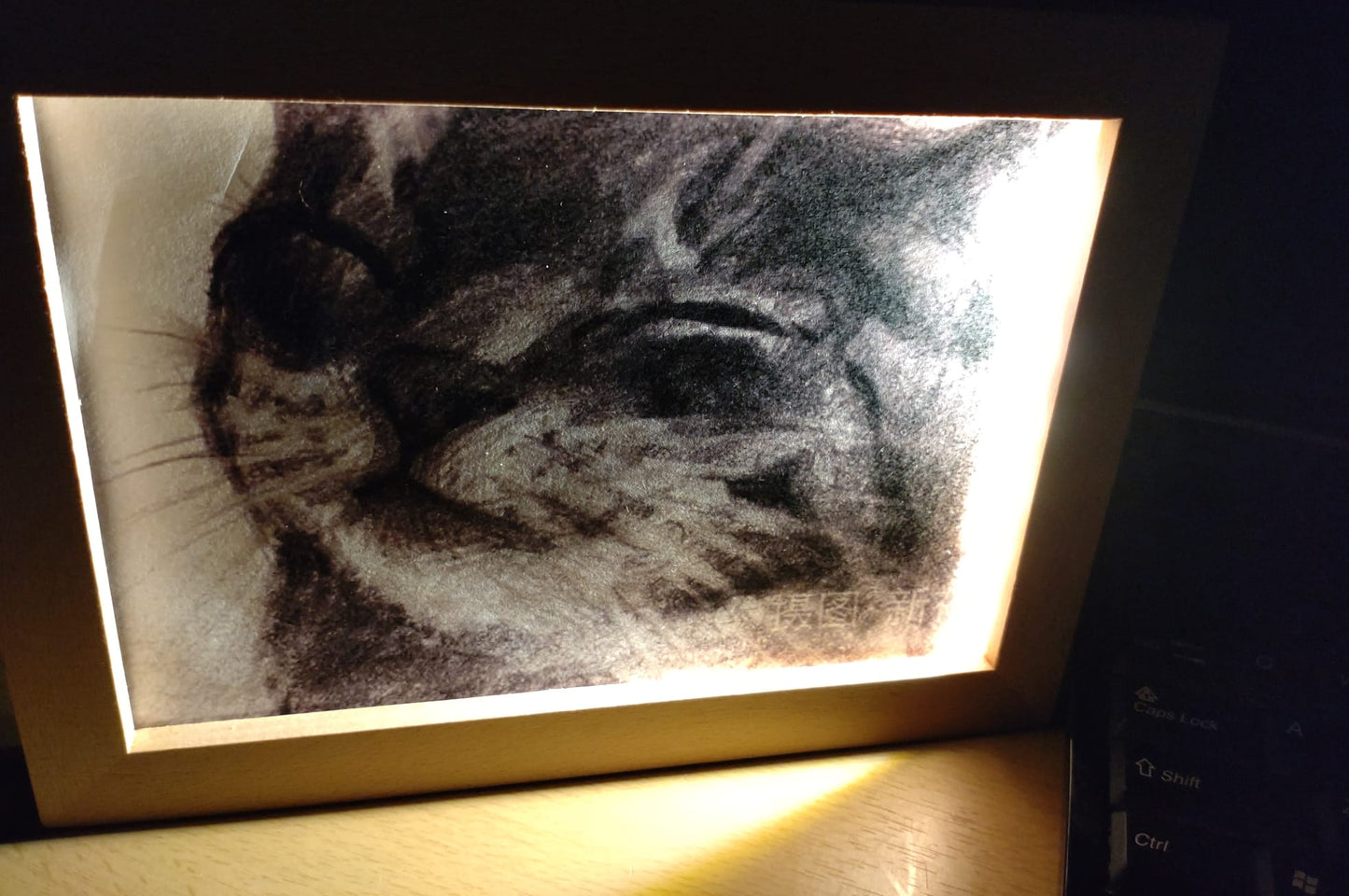 Wooden USB Control LED Picture Frame