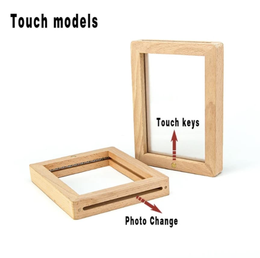 Wooden Touch Control LED Picture Frame