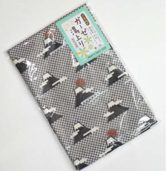 Soft and skin-friendly gauze after bathing (gray - bath towel) Ichimatsu Fuji