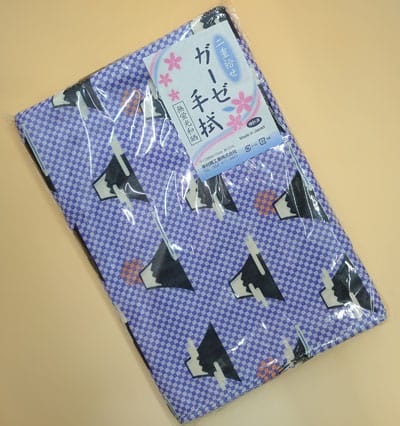Soft and skin-friendly gauze after bathing (blue - bath towel) Ichimatsu Fuji