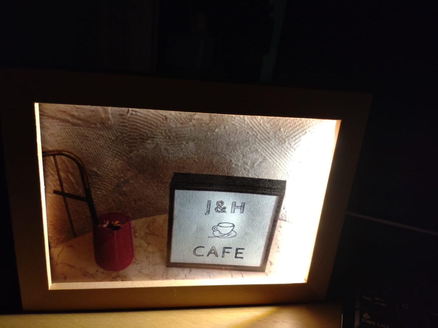 Wooden USB Control LED Picture Frame